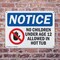 Signmission No Children Under Age 12 Allowed, 18 in W x Rectangle, Plastic OS-2PACK-NS-P-1218-L-14448 - alternate 3
